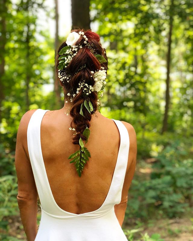 Nature Inspired Braids for an Outdoor Wedding