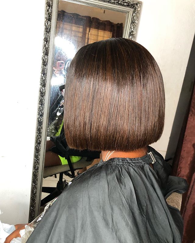 Subtle Over-the-Shoulder Asymmetrical Bob