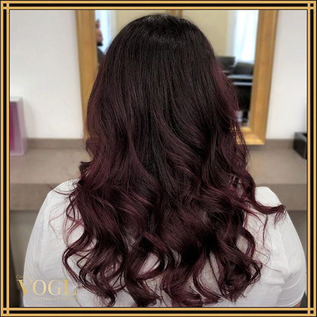  Captivating Magenta Highlights On Dark Hair