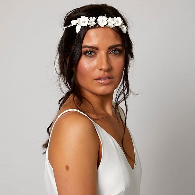 Jeweled Flower Crown for a Bridal Hairstyles Heirloom