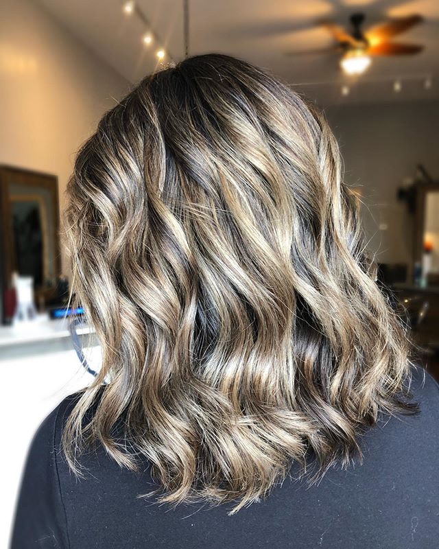 Soft Blond Highlights on Mid-Length Hair