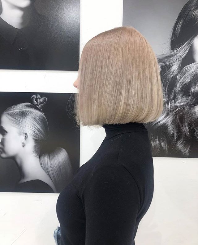 Sleek Robotic Style Blunt Bob Hairstyle for Your Confident Personality