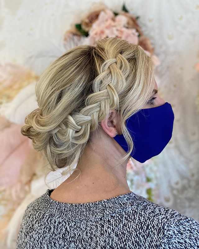 Feminine Updo and Relaxed Bun