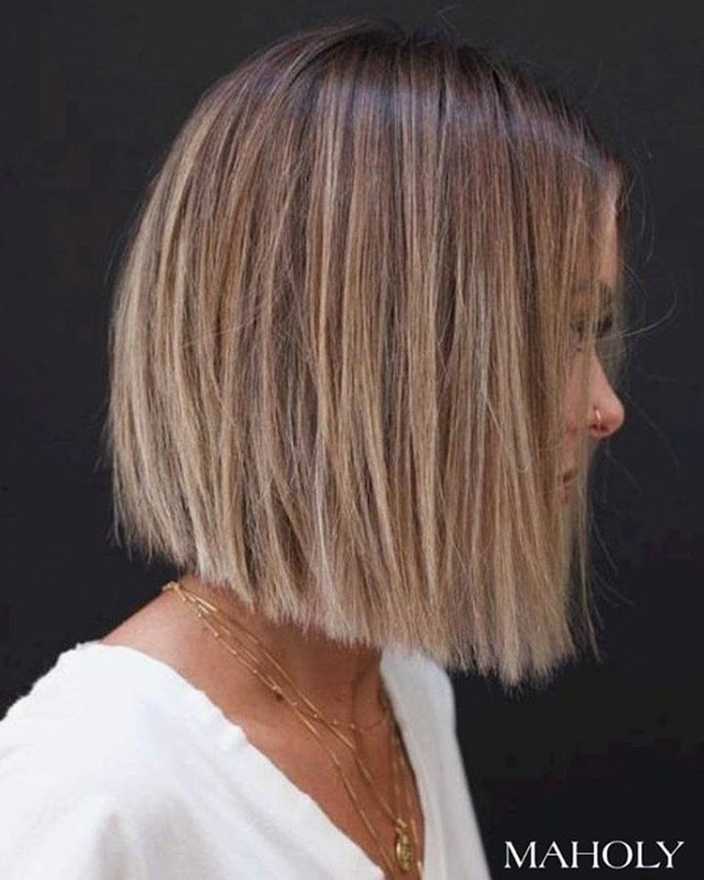 Rough Patch Blunt Cut Bob Hairstyle for Slow Days