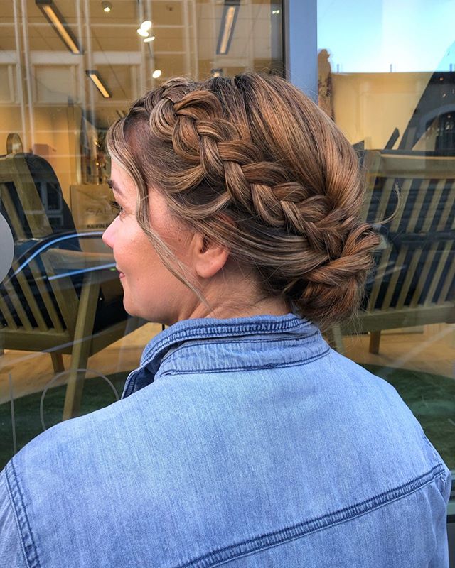 Relaxed Updo with Highlights