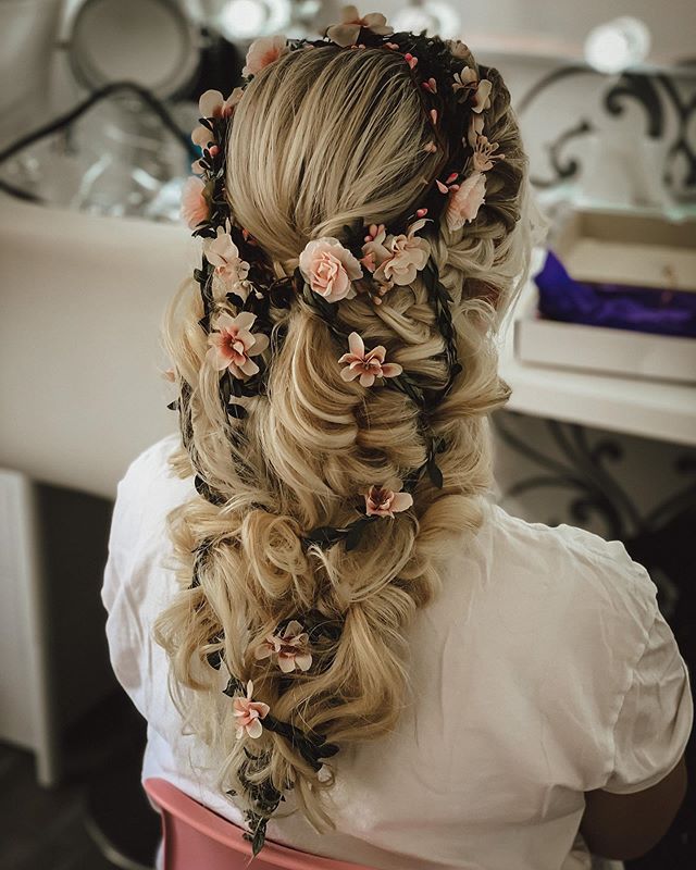 Braided Wrap-Around Crown for Long Haired Brides