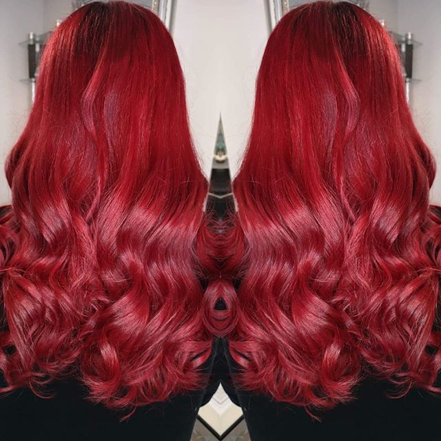 Cool Ruby-Red Hair Color Ideas