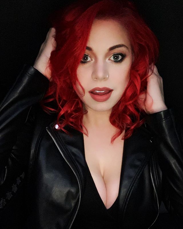  Shoulder-Length Cherry Red Victory Curls