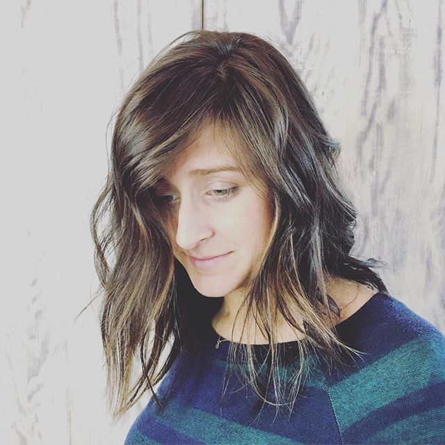 Shaggy and Messy Feathered Layers on Medium-Length Hair