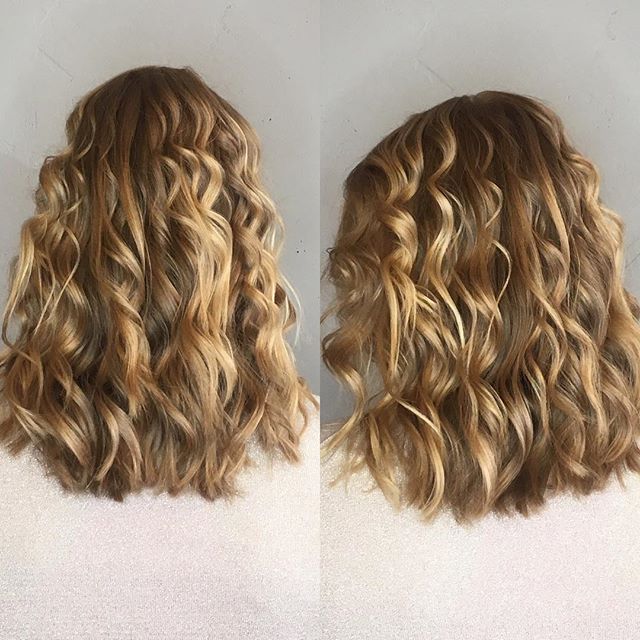  Messy Wand Curls on Shoulder Length Hair