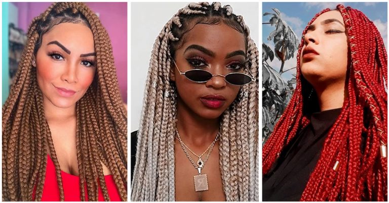 Featured image for “49+ Trendy Jumbo Box Braids For A Chic Look”