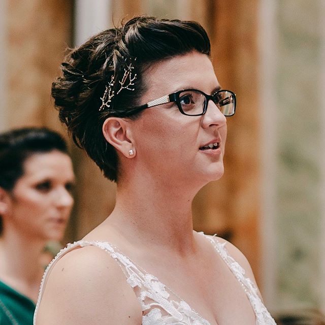 Twig Accents on Braided Pixie Cut Wedding Hairstyles for Short Hair