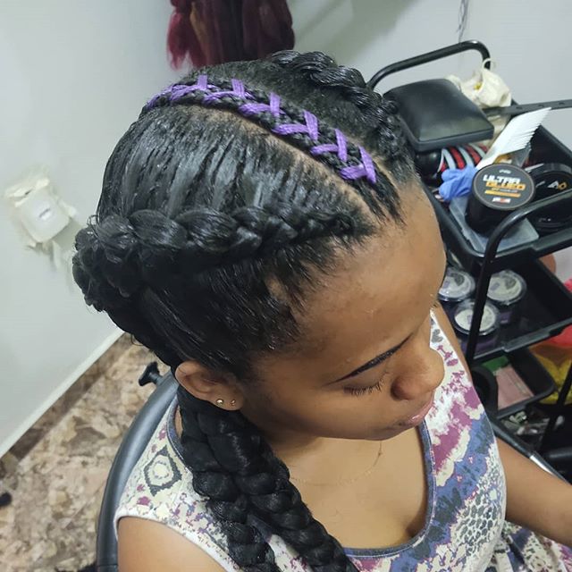 Thick Triple Braid With A Stunning Accent