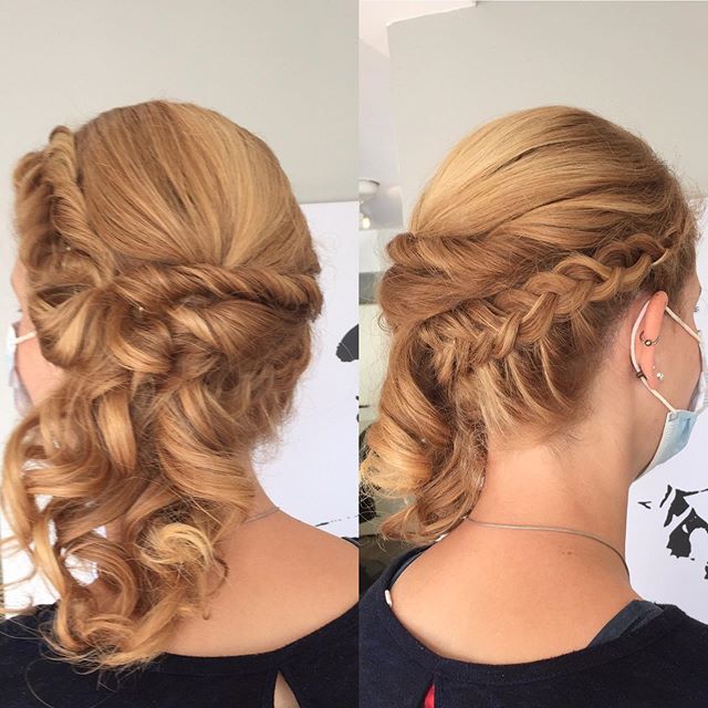 Side-swept Twists With A Dutch Braid