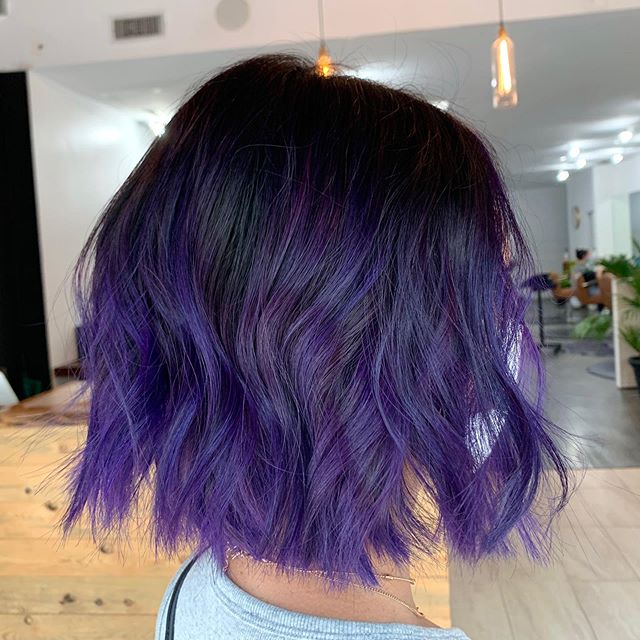 Short And Sweet Plum Tinted Hairstyle