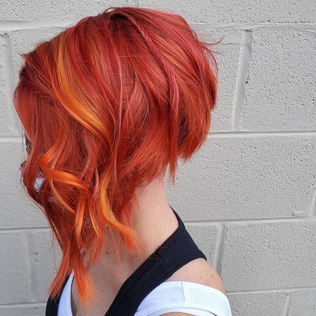  Plunging Asymmetrical Lob with Fiery Highlights