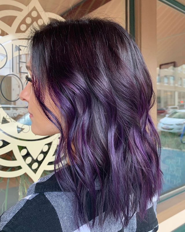 Pastel Purple Hair Lightly Tinted With Mauve