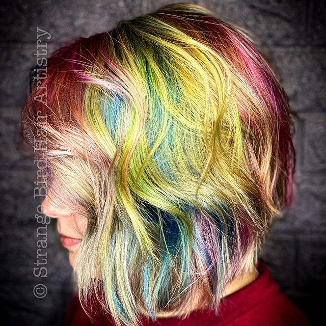 Rainbow Waves Bob for the Vibrant You