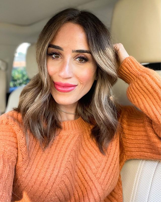 Wavy Sunkissed Lob for Brunettes