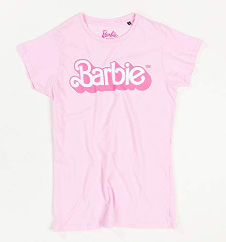 Pink and Black Barbie Tee Shirt for Women