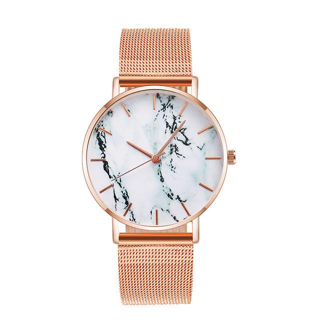 Minimalist and Bold Wrist Watch in Rose Gold